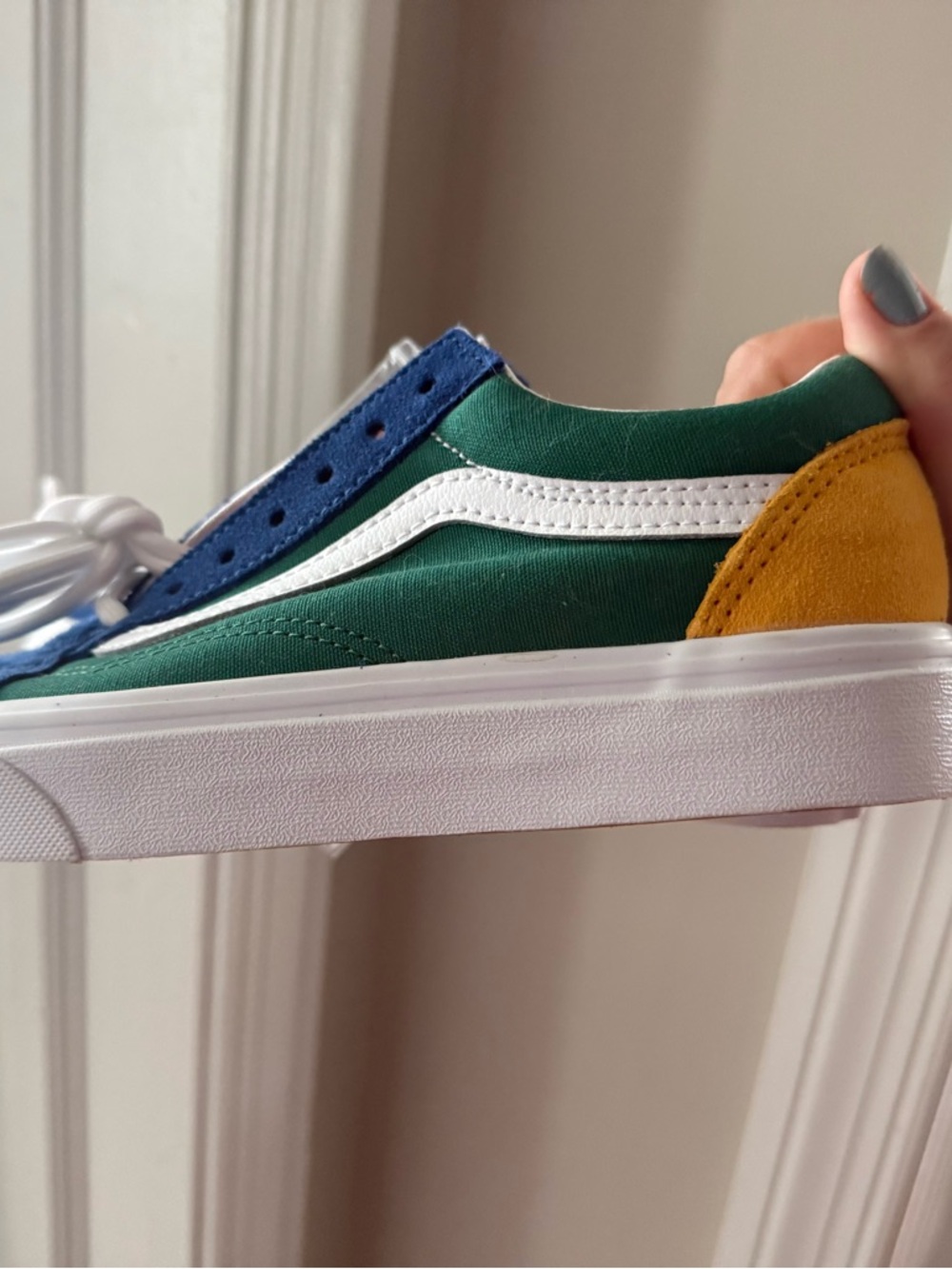 Vans Colorblock Sneakers - Blue Green Red White - Picture 3 of 4